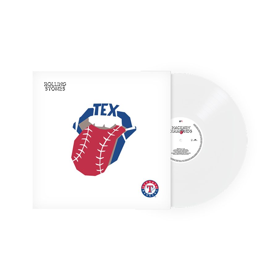 The Rolling stones - Hackney Diamonds X Texas Rangers Exclusive Limited Baseball White Color Vinyl LP