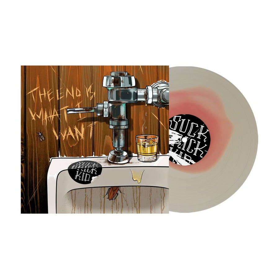 Suck Brick Kid - The End Is What I Want Exclusive Limited Baby Pink in Milky Clear Color Vinyl LP