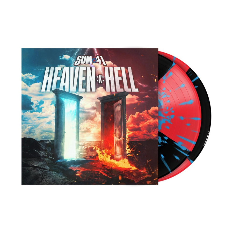 Sum 41 - Heaven :X: Hell Exclusive Limited Black/Red Quad with Blue Splatter Color Vinyl 2x LP