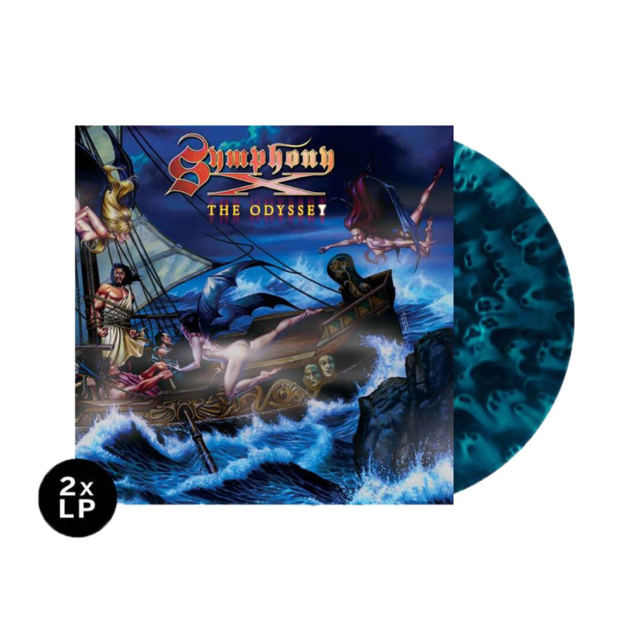 Symphony X - The Odyssey Exclusive Limited Edition Sea Blue/Ghostly Splatter Color Vinyl 2x LP
