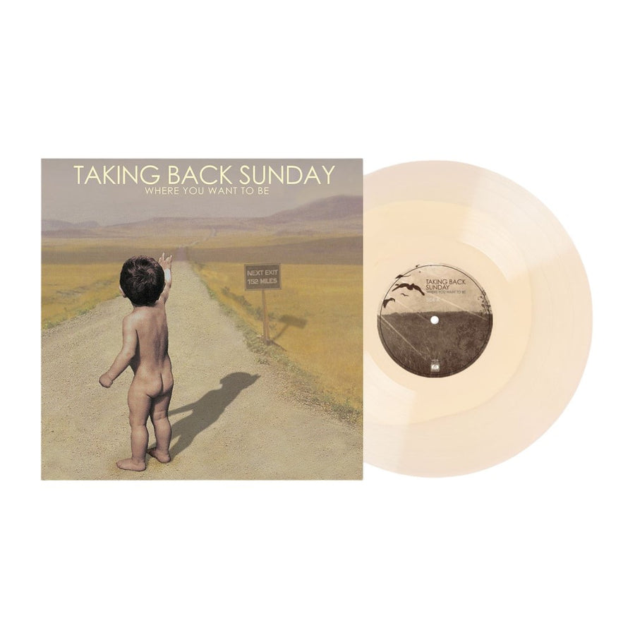 Taking Back Sunday - Where You Want To Be Exclusive ROTM Limited Club Edition White/Tan Color Vinyl LP