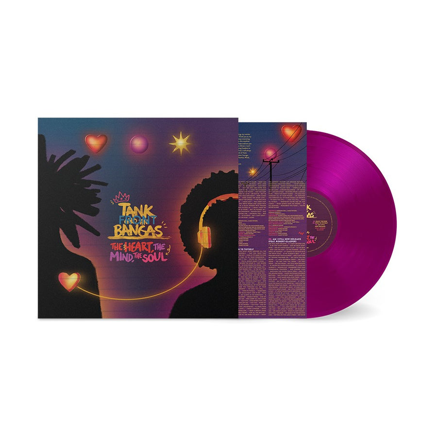 Tank & The Bangas - The Heart, The Mind, The Soul Exclusive Limited Neon Violet Color Vinyl LP + Signed insert