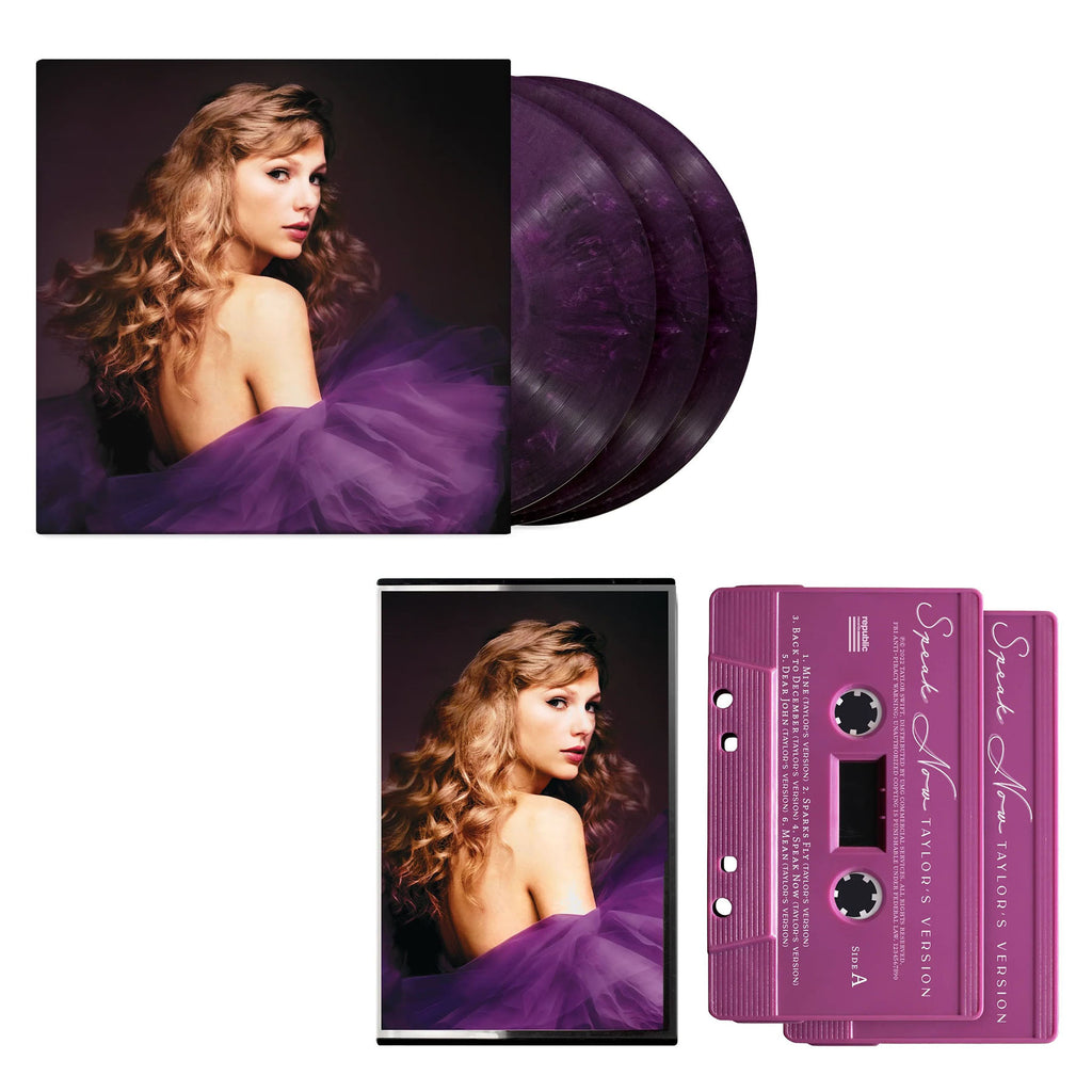 Taylor Swift Speak Now Taylors Version Vinyl And Cassette Bundle Pack ...