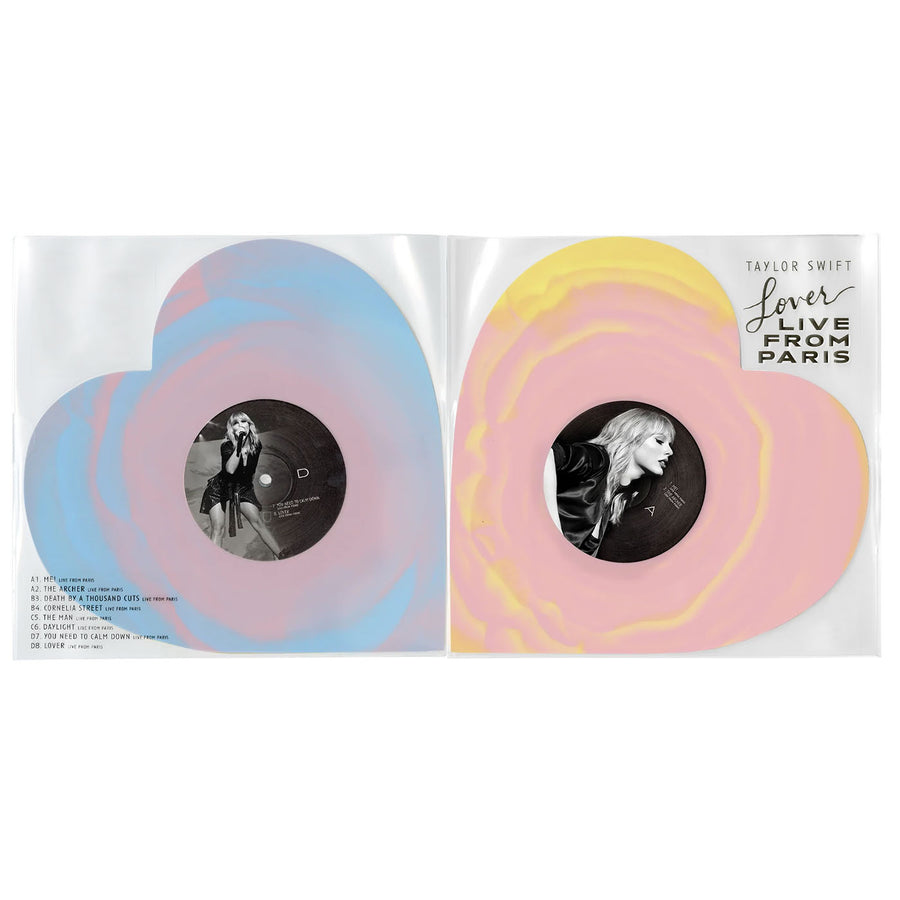 Taylor Swift - Lover Live from Paris Exclusive Heart Shaped 2x LP Colored Vinyl