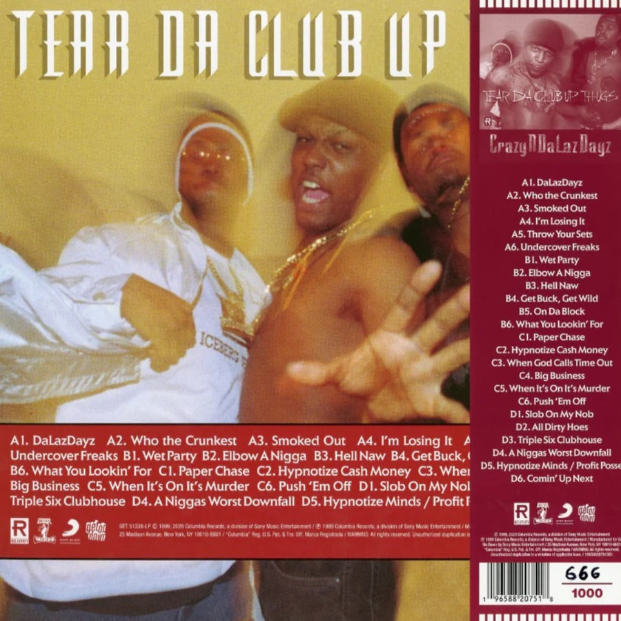 Tear Da Club Up Thugs - Crazyndalazdayz Exclusive Limited 