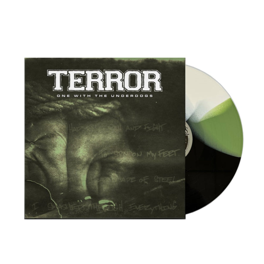 Terror - One with The Underdogs Exclusive Limited Black/Olive/White Twister Color Vinyl LP