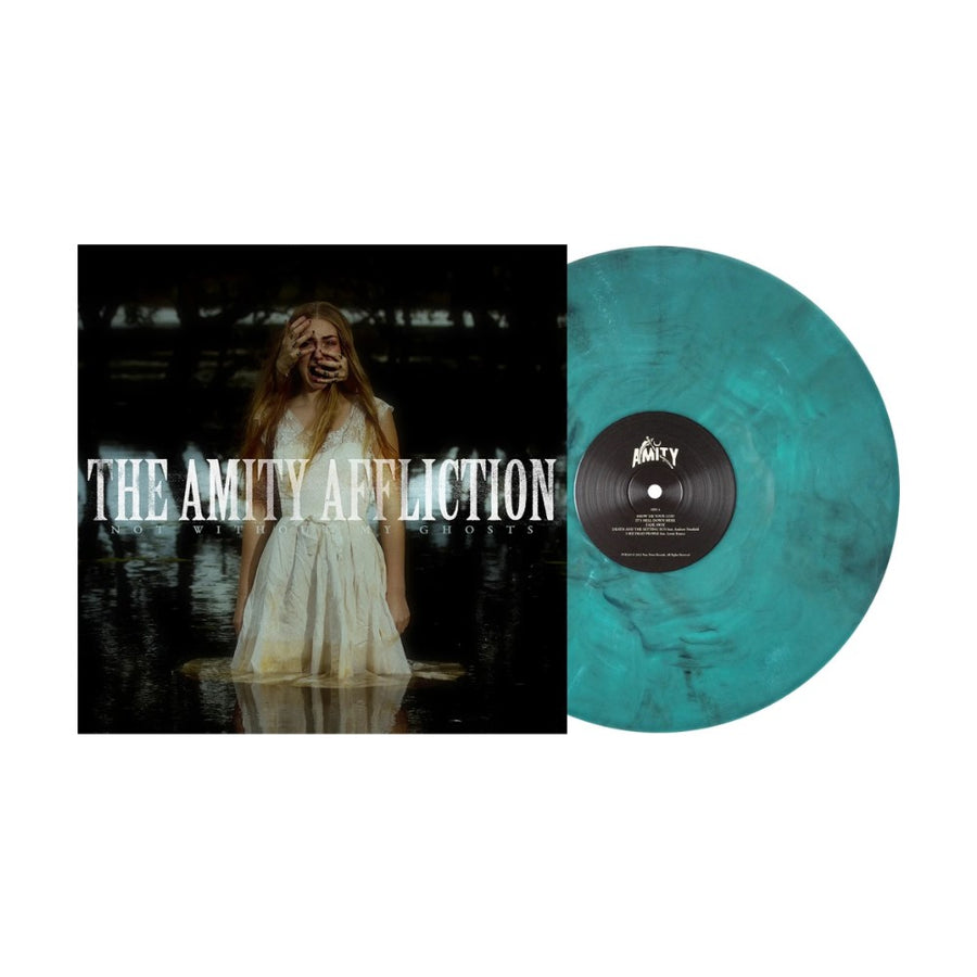 The Amity Affliction - Not Without My Ghosts Exclusive Limited Blue/Black/White Marble Color Vinyl LP