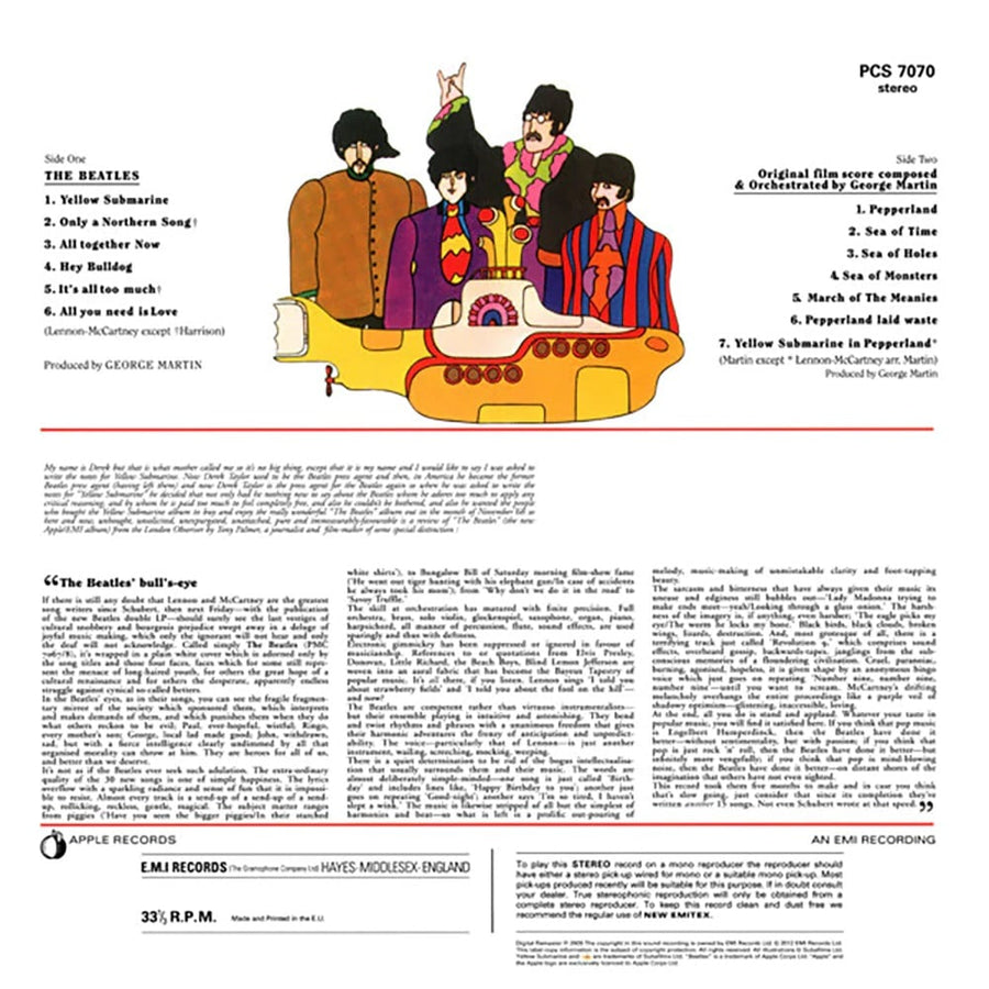 The Beatles - Yellow Submarine Exclusive Limited Black Color Vinyl LP
