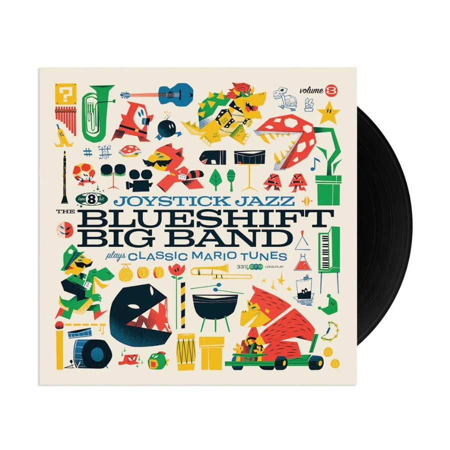 The Blueshift Big Band - Joystick Jazz: The Blueshift Big Band Plays Classic Mario Tunes Vol. 3 Exclusive Limited Black Color Vinyl LP