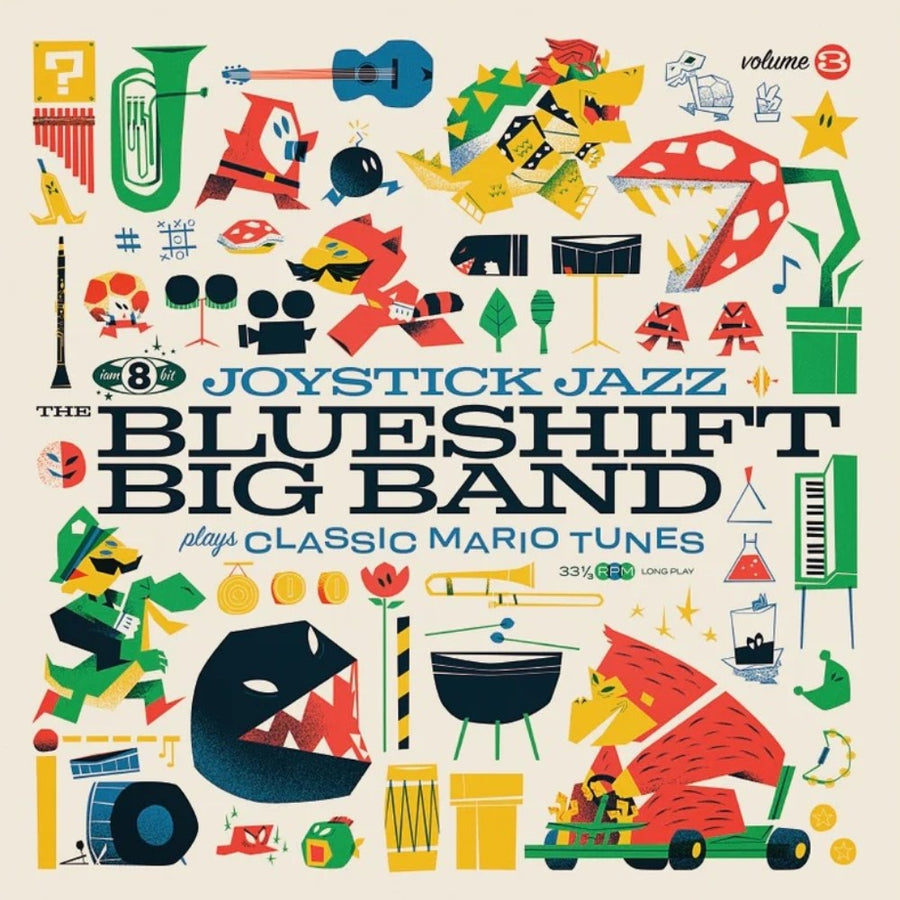 The Blueshift Big Band - Joystick Jazz: The Blueshift Big Band Plays Classic Mario Tunes Vol. 3 Exclusive Limited Black Color Vinyl LP