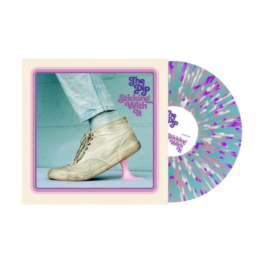 The Dip - Sticking With It Exclusive Limited Edition Turquoise Splatter Color Vinyl LP Record