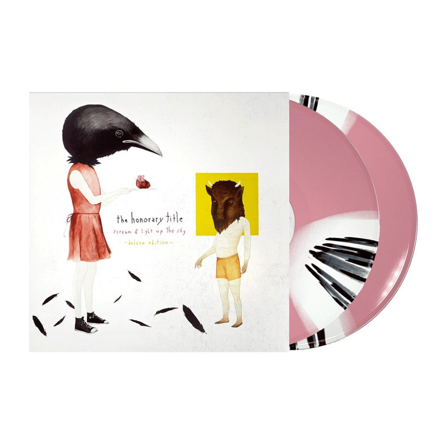 The Honorary Title - Scream & Light Up The Sky Exclusive Limited Pink/White Butterfly/Black Splatter Color Vinyl 2x LP