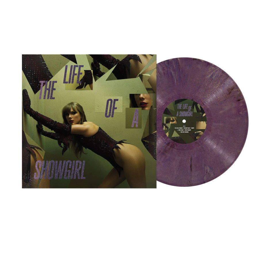 Taylor Swift The Life of a Showgirl: The Shiny Bug Edition Violet Shimmer Marbled Vinyl LP