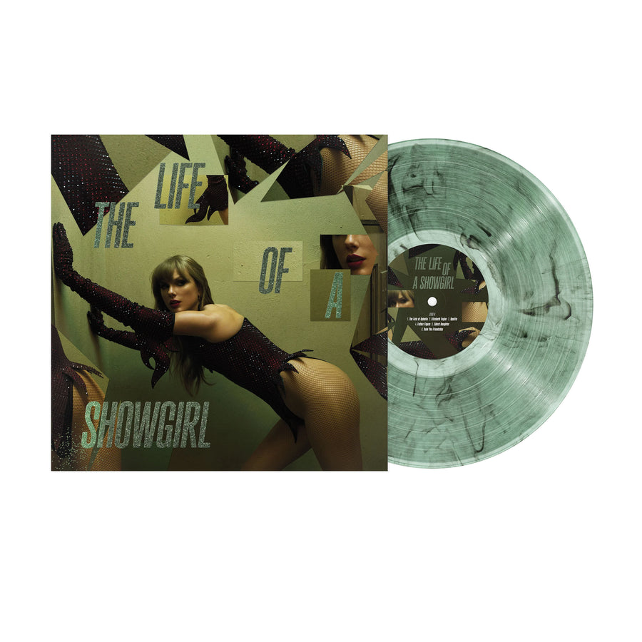 Taylor Swift The Life of a Showgirl: The Shiny Bug Edition (Wintergreen & Onyx Marbled) Vinyl LP
