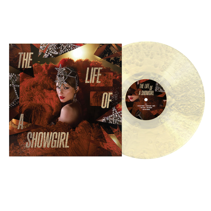 Taylor Swift The Life of a Showgirl: The Tiny Bubbles in Champagne Edition Under Bright Lights Pearlescent Vinyl LP Record