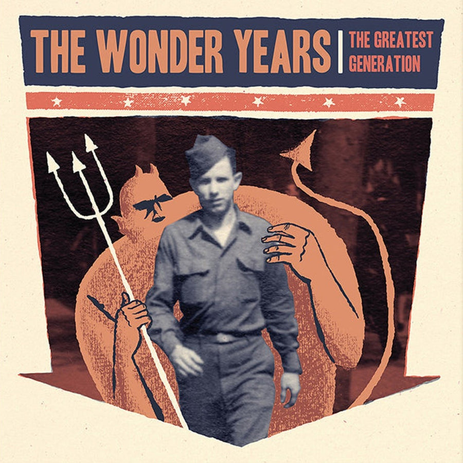 The Wonder Years - The Greatest Generation Exclusive Clear/Orange Split With Black Splatter Color Vinyl 2x LP Limited Edition #500 Copies