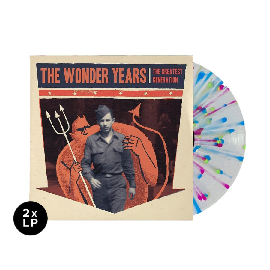 The Wonder Years - The Greatest Generation Exclusive Limited Edition Ultra Clear/Purple/Green/Blue Splatter Color Vinyl LP Record
