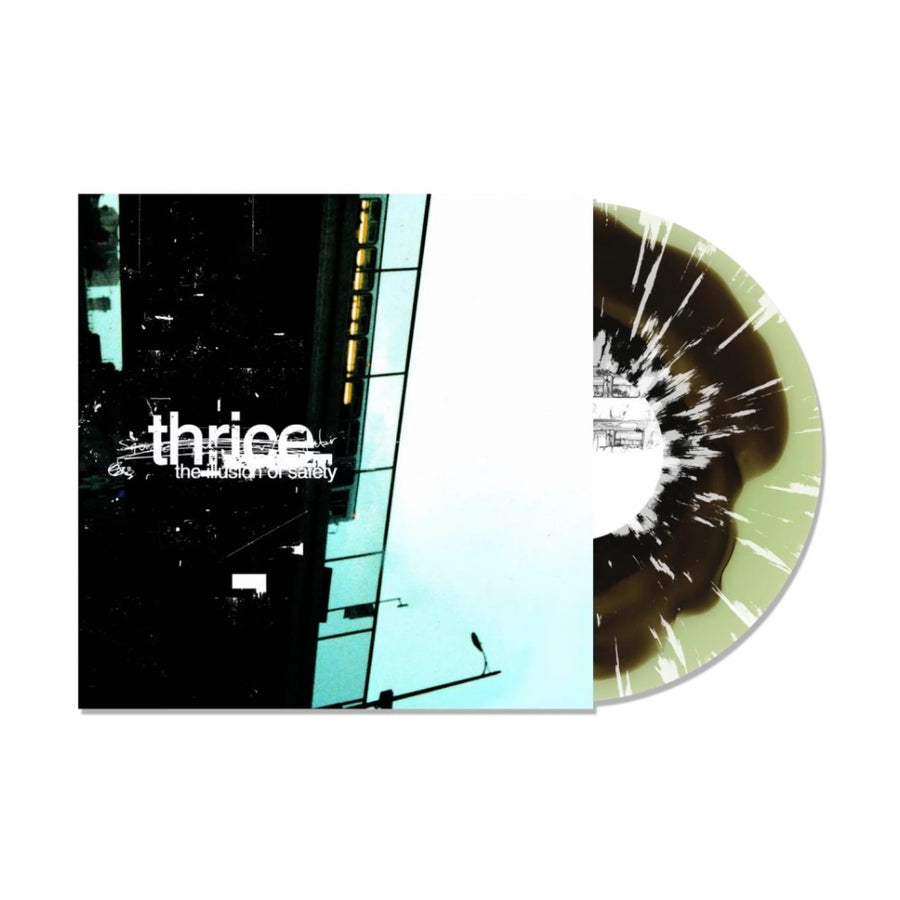 Thrice - The Illusion of Safety (20th Anniversary) Exclusive Limited Edition Coke Bottle Clear/Black Blob & White Splatter Color Vinyl LP Record
