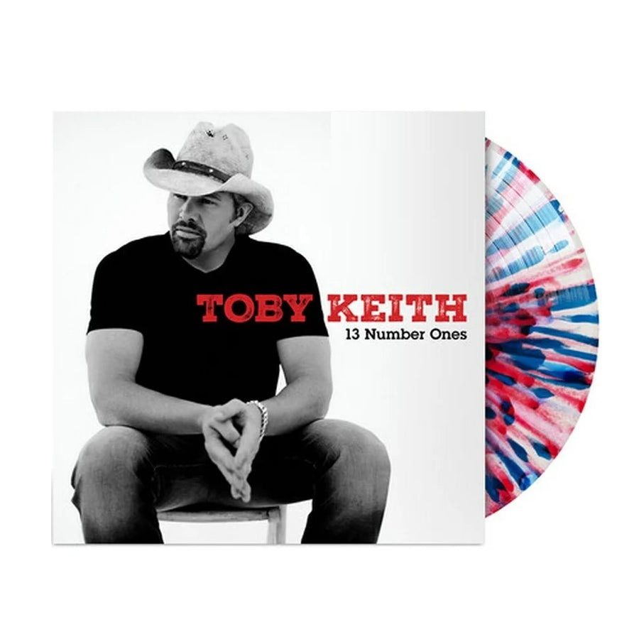 Toby Keith - 13 Number Ones Exclusive Limited Red/White/Blue Color Vinyl LP