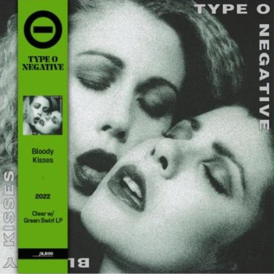 Type O Negative - Bloody Kisses Exclusive Limited Clear/Green Swirl Color Vinyl 2x LP NM/VG+ Condition
