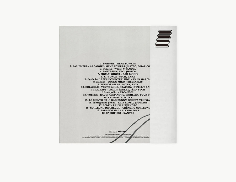 Tainy Data Vinyl LP Album, 2LP Black Disc with Alternate Cover Art