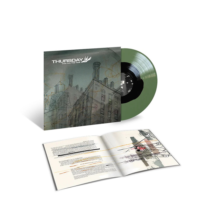 Thursday - War All The Time Limited Edition Black In Olive Green Colored Vinyl LP