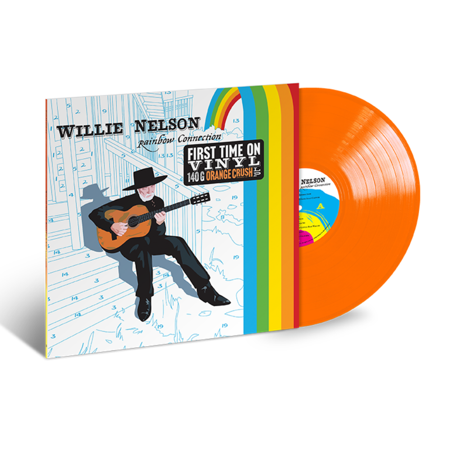 Willie Nelson - Rainbow Connection Exclusive Limited Translucent Orange Color Vinyl LP