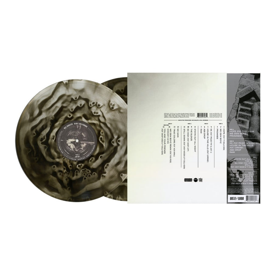 Wiz Khalifa - Blacc Hollywood 10 Year Anniversary Exclusive Limited Ghostly Blacc Ice Color Vinyl 2x LP + OBI