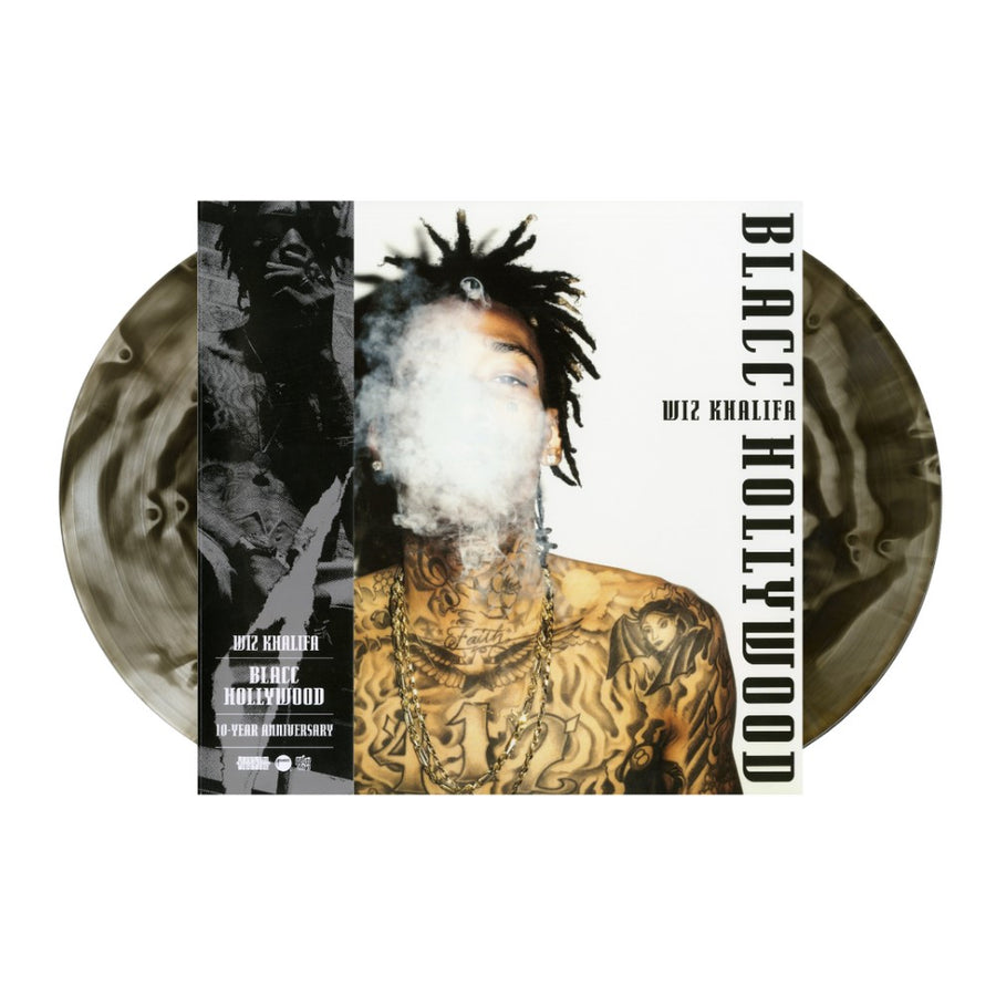 Wiz Khalifa - Blacc Hollywood 10 Year Anniversary Exclusive Limited Ghostly Blacc Ice Color Vinyl 2x LP + OBI