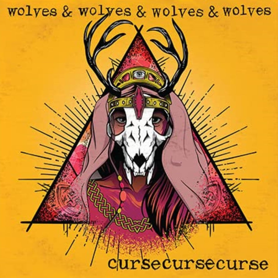 Wolves x 4 - Cursecursecurse Exclusive Limited Half Black/Red Splatter Color Vinyl LP