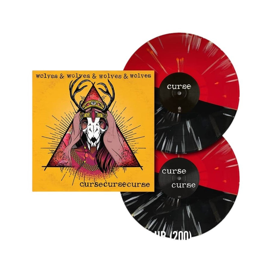 Wolves x 4 - Cursecursecurse Exclusive Limited Half Black/Red Splatter Color Vinyl LP