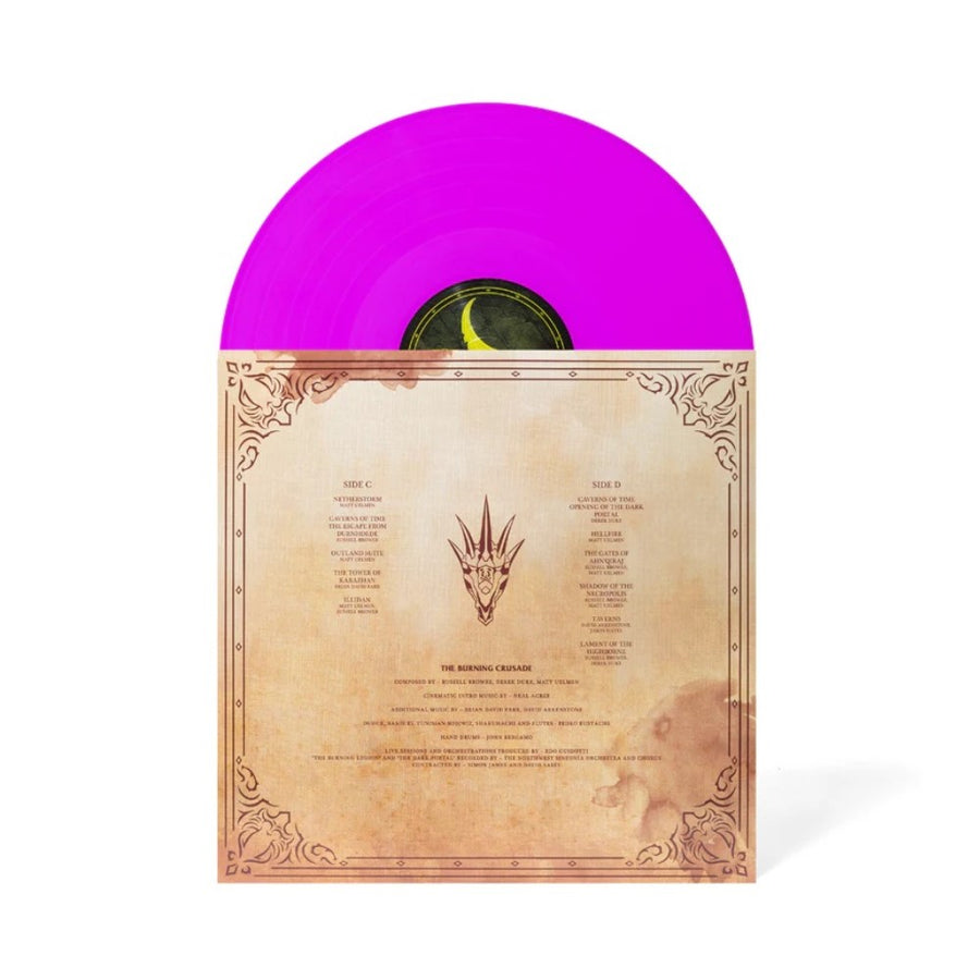 World of Warcraft: The Burning Crusade Exclusive Limited Burning Legion Purple Color Vinyl 2x LP