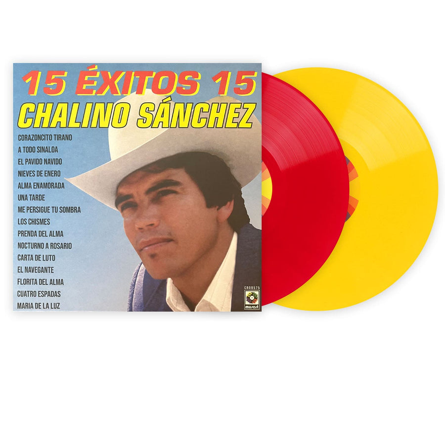 Chalino Sanchez - 15 Éxitos 15 Exclusive VMP Club Edition Red + Yellow Vinyl 2LP ROTM