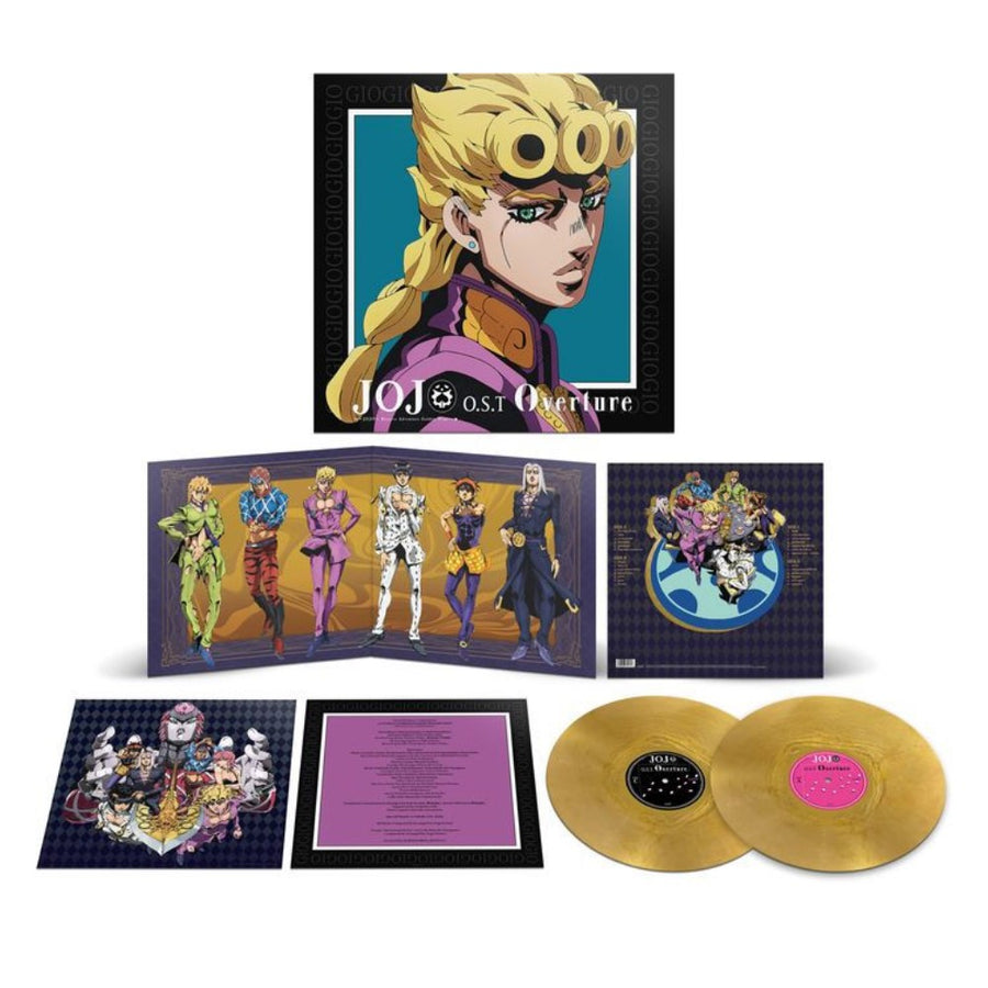 Yugo Kanno - JoJo's Bizarre Adventure: Golden Wind O.S.T, Vol. 1 Exclusive Limited Metallic Gold Color Vinyl 2x LP