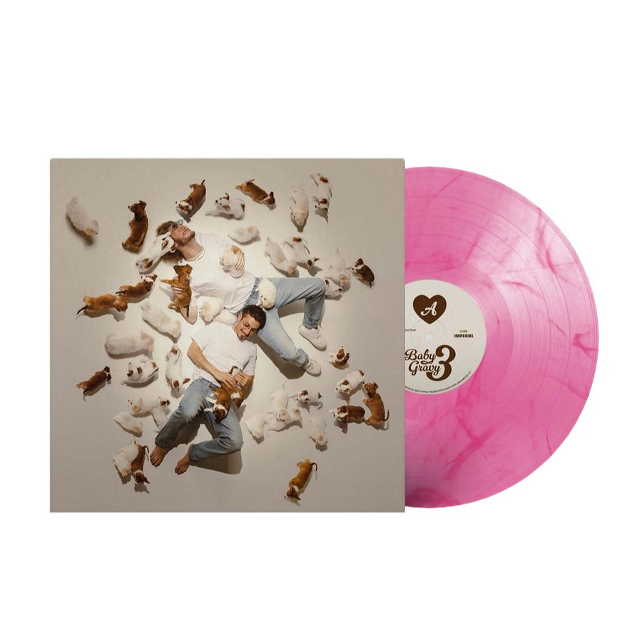 Yung Gravy & bbno$ (BABY GRAVY) - Baby Gravy 3 Exclusive Baby Pink Color Vinyl LP Limited Edition #1000 Copies