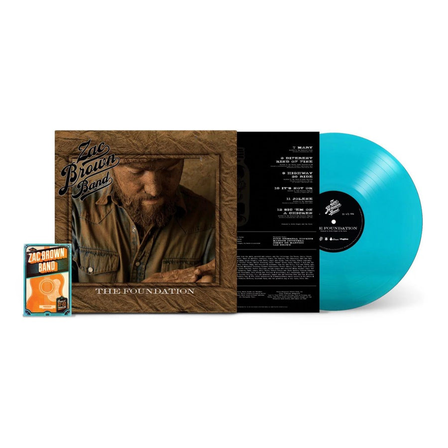 Zac Brown Band - Foundation Exclusive Limited Edition Sky Blue Color Vinyl LP Record