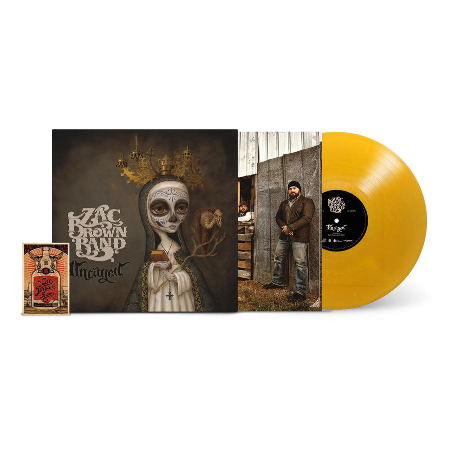 Zac Brown Band - Uncaged Exclusive Limited Edition Yellow Gold Color LP Vinyl Record