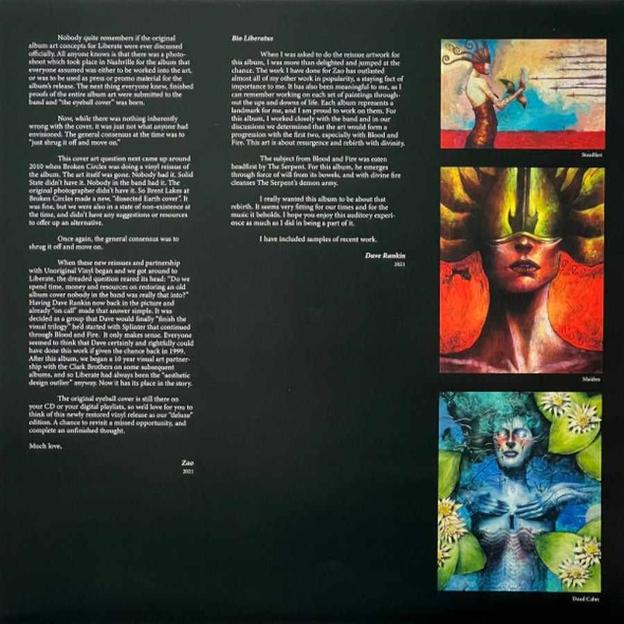 ZAO - Liberate Te Ex Inferis Exclusive Limited Blue Galaxy Color Vinyl LP