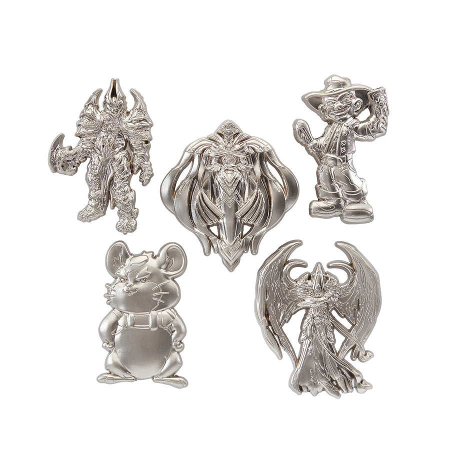 Blizzard Series 8 Platinum Colored Exclusive Signature Collectors Pin Set