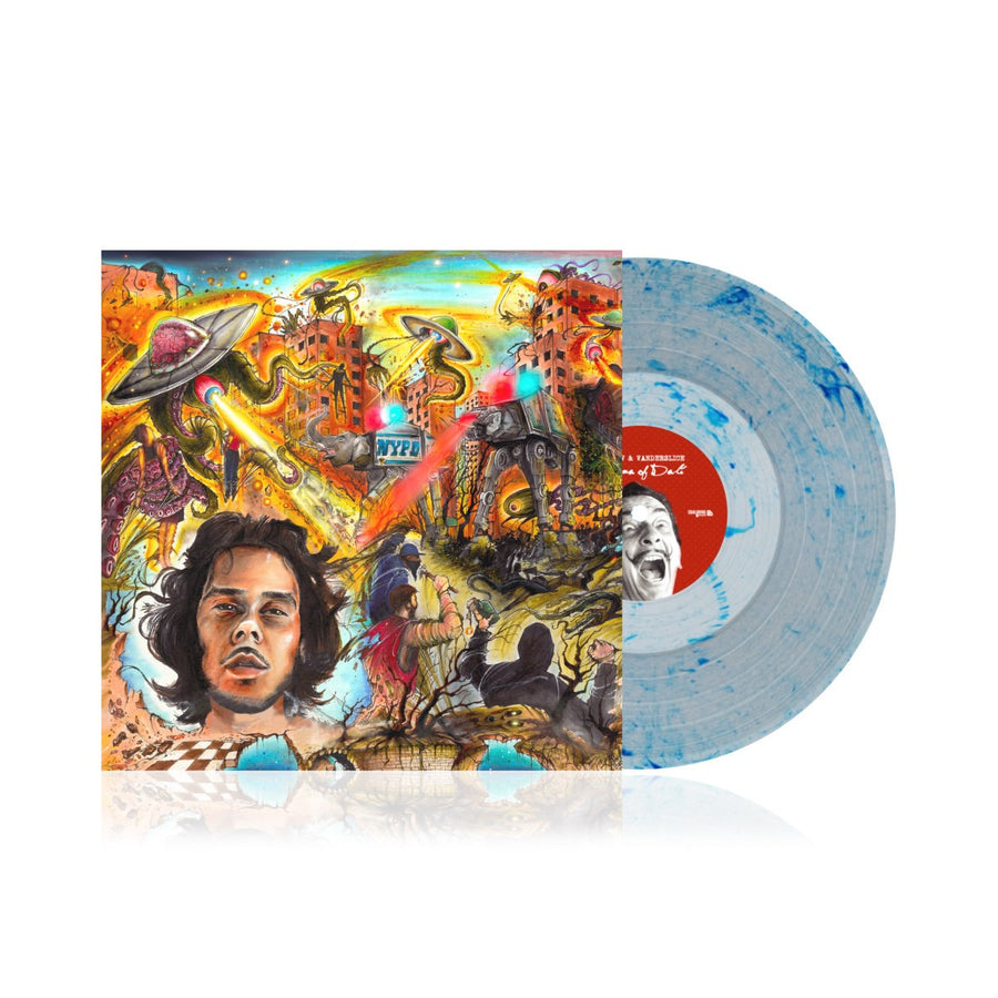 UFO Fev & Vanderslice - Enigma of Dali Exclusive Clear With Blue Marble Vinyl LP Limited Edition #100 Copies