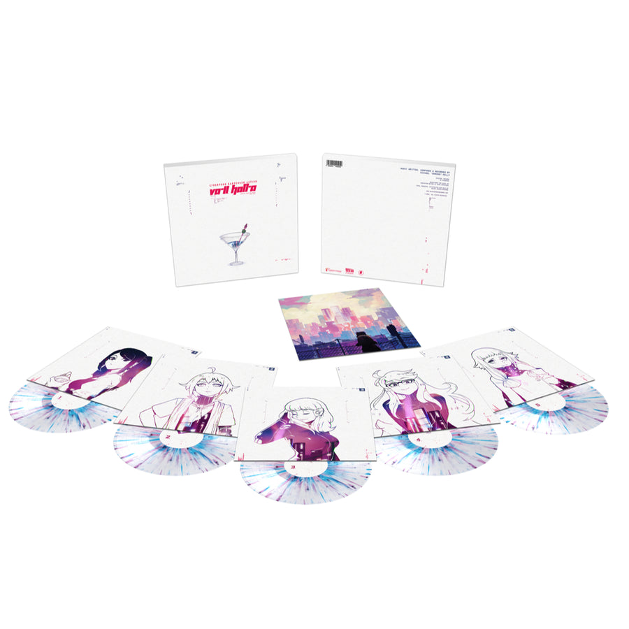 Va-11 Hall-A - Original Video Game Soundtrack Exclusive Clear Vinyl With Blue And Pink Splatter 5x LP Box Set