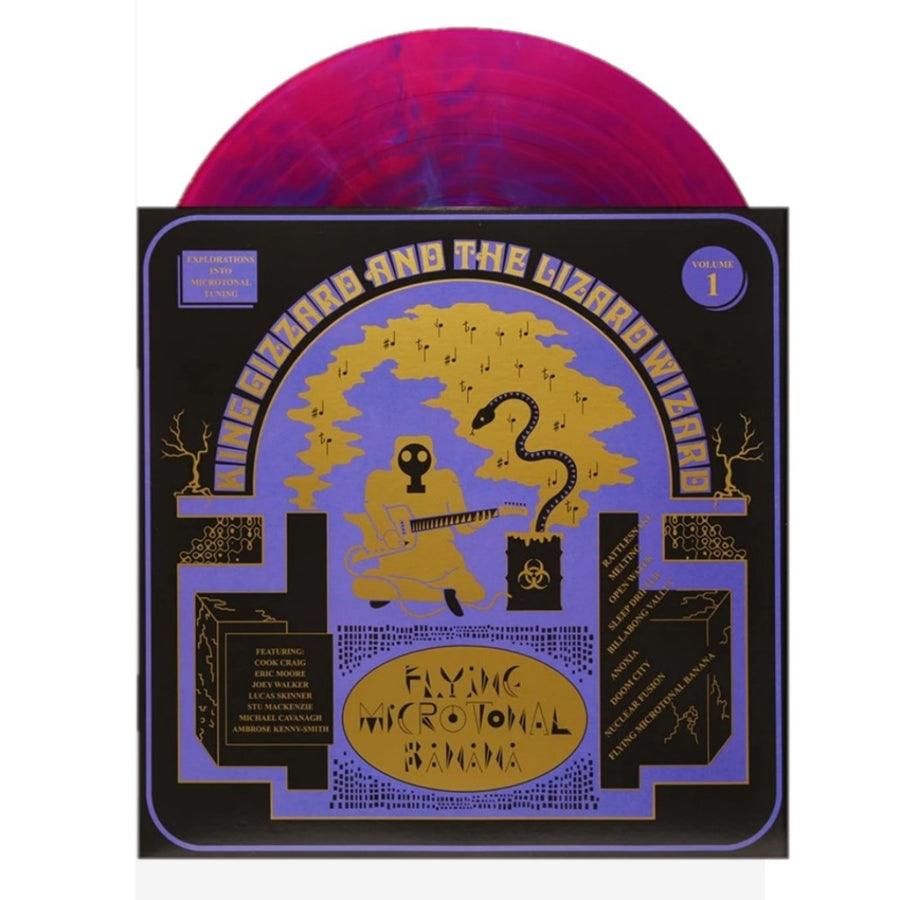 King Gizzard And The Lizard Wizard - Flying Microtonal Banana Exclusive Purple And Blue Nebula Color Vinyl LP