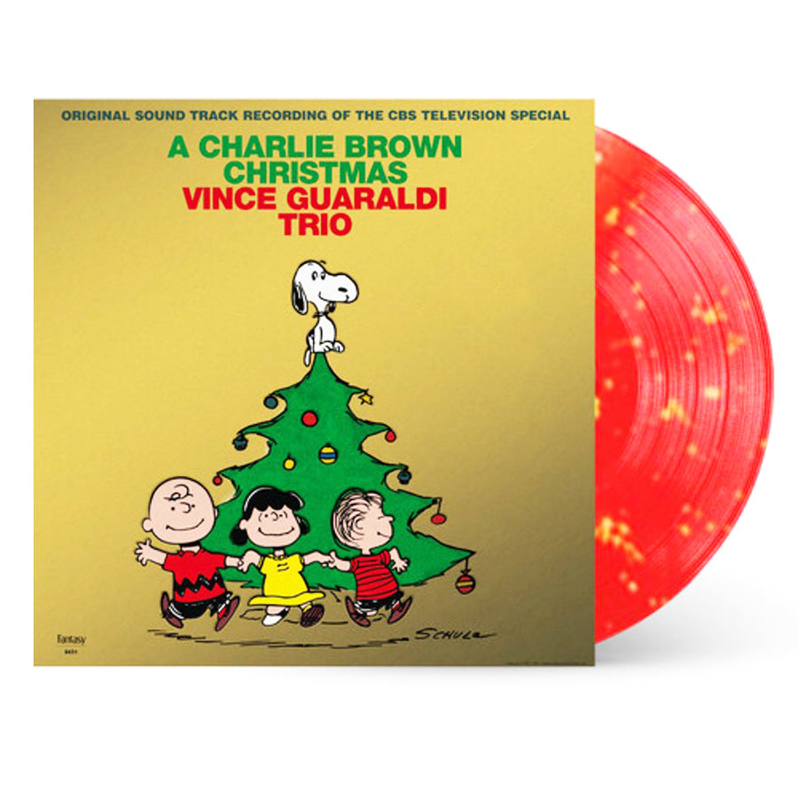 Vince Guaraldi - A Charlie Brown Christmas Exclusive Red with Golden Splatter Vinyl LP Record