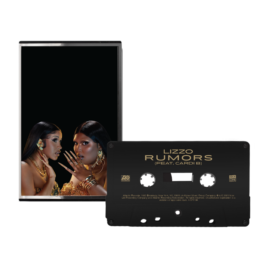 LIZZO Rumors Limited Edition Black Color Cassette Tape Album Feat. Cardi B