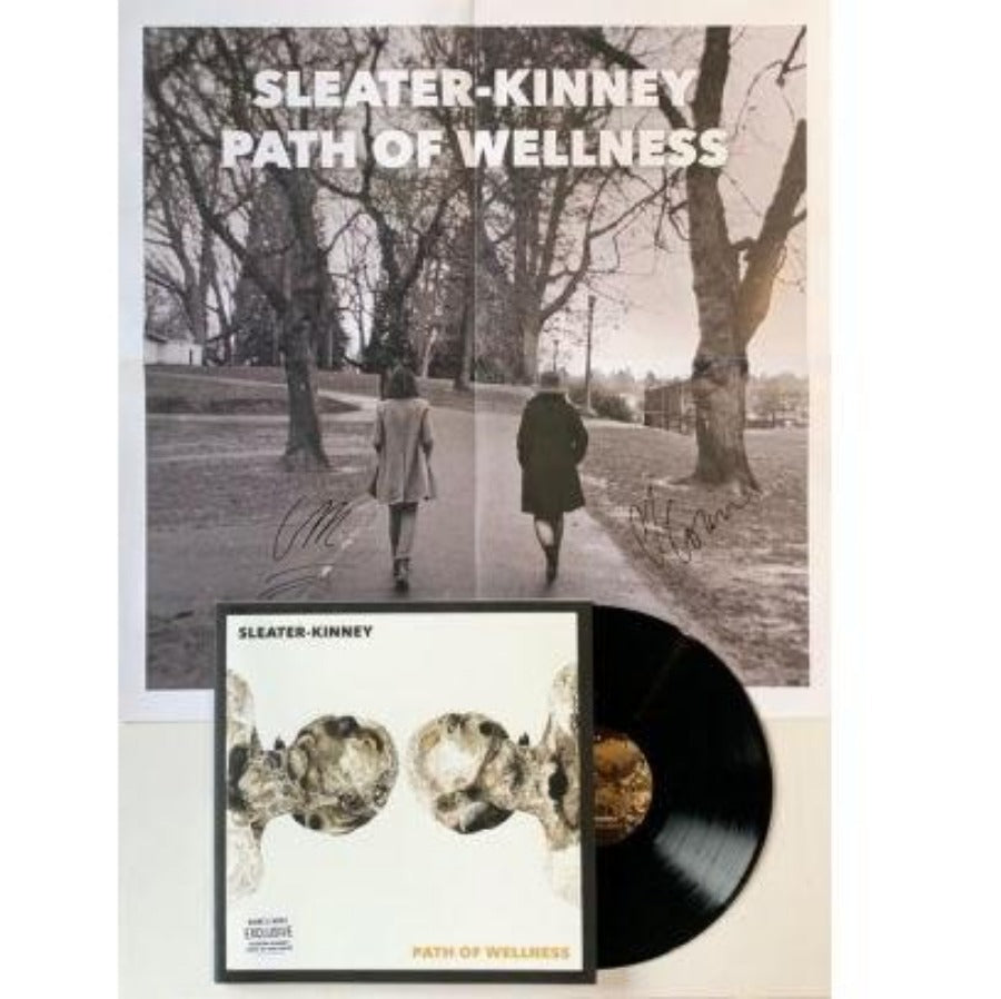 Sleater Kinney - Path Of Wellness Exclusive Limited Edition Opaque Black Vinyl LP Record with Signed Poster Media 2 of 2