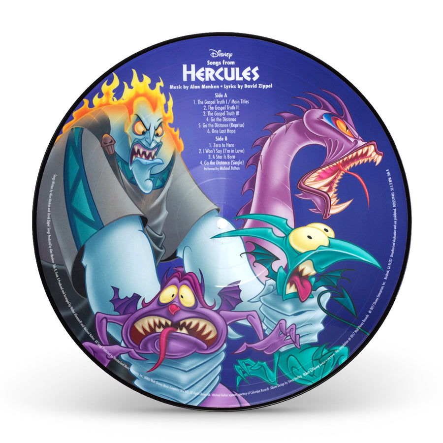 Songs from Hercules O.S.T. Exclusive Picture Disc VInyl LP, Disney's Hercules