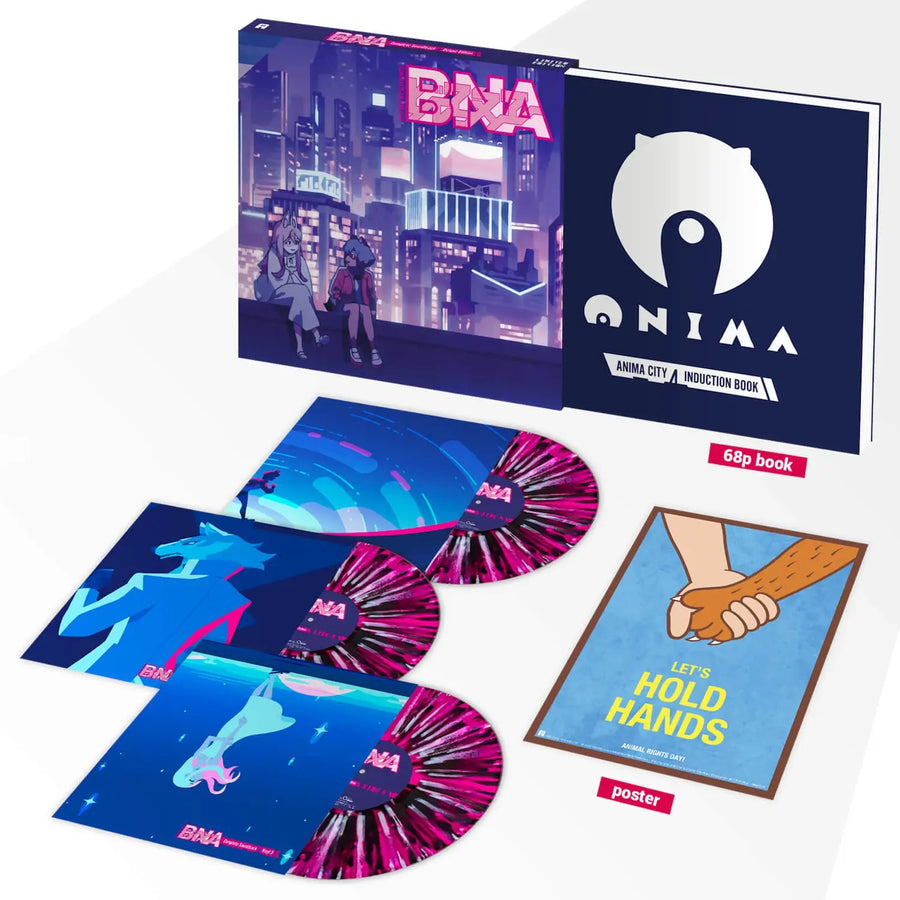 BNA - Brand New Animal Soundtrack Exclusive Limited Pink Black Splatter Vinyl LP Record