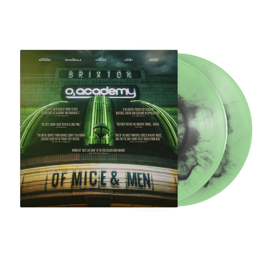 Of Mice & Men - Live at Brixton Double mint With Black Haze Vinyl Limited Edition 