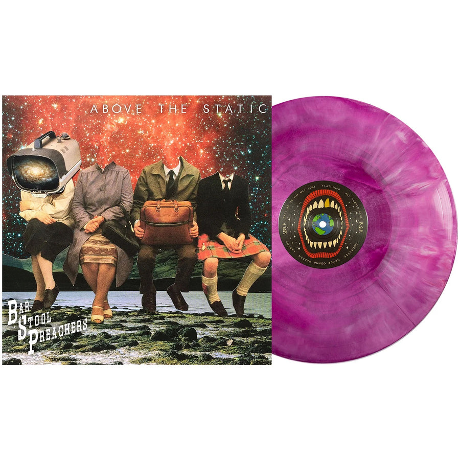 The Bar Stool Preachers  - Above The Static Exclusive Limited Edition Purple, Hot Pink & White Galaxy Vinyl LP