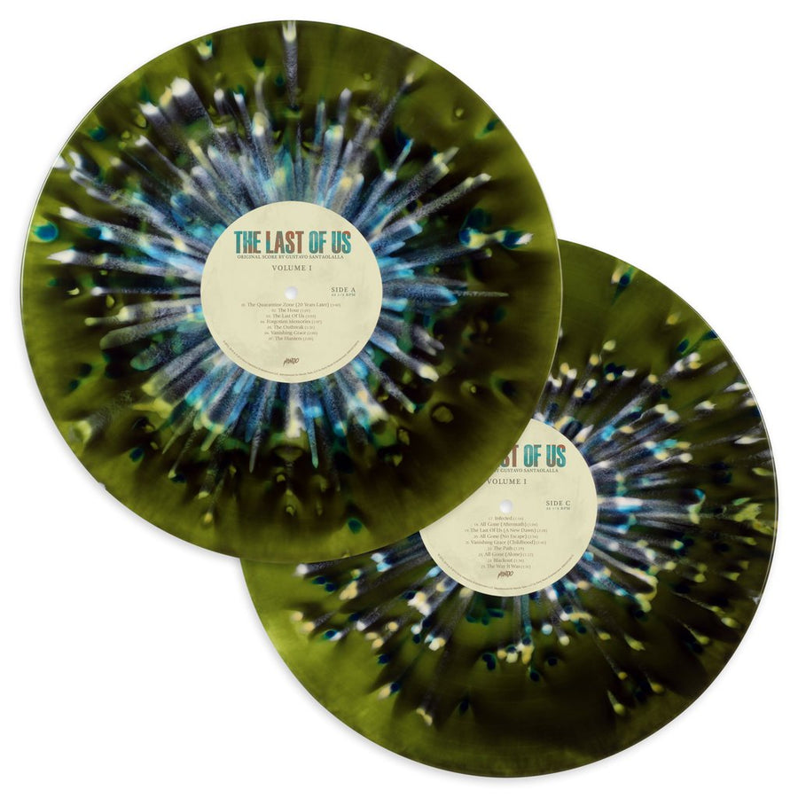 The Last Of Us: Original Score Volume One 2XlP Dark Green W/ Blue & White Splatter Vinyl